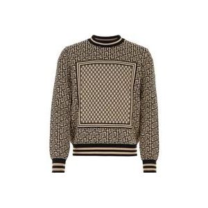 Balmain Mini Monogram Sweater , Multicolor , Heren , Maat: L