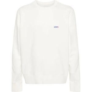 Autry Logo Patch Sweatshirt , White , Heren , Maat: S