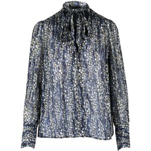Dondup, Dames, Blouses & Shirts, Veelkleurig, Maat: 2XS Chiffon,
