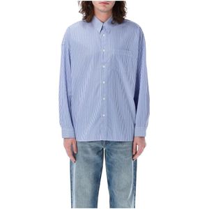 Sunflower, Heren, Overhemden, Blauw, Maat: L Katoen,