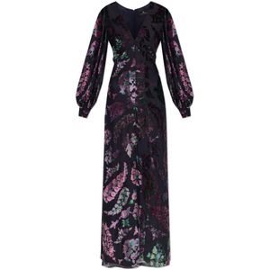 Etro, Dames, Jurken, Blauw, Maat: S Zijde,