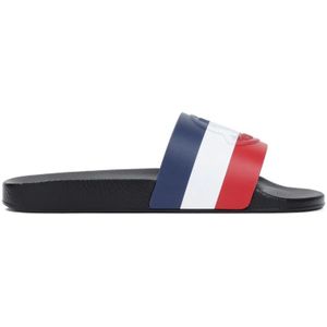 Moncler Grijze Slides Schoenen Breed Band , Multicolor , Heren , Maat: 40 EU