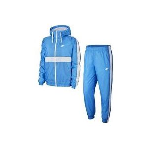 Nike Capuchon Geweven Sportkleding Trainingspak , Blue , Heren , Maat: XL