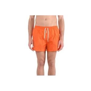 Dsquared2 Logo Boxer Kostuum met Elastische Taille , Orange , Heren , Maat: M
