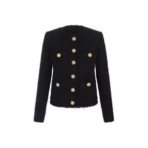 Balmain Cardigans , Black , Dames , Maat: M