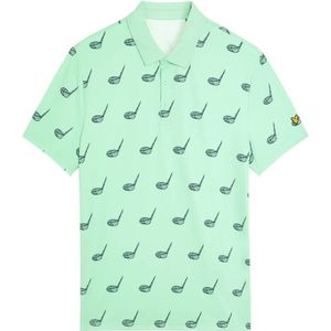 Lyle & Scott - Micro Club Gedrukt Poloshirt - Blauw
