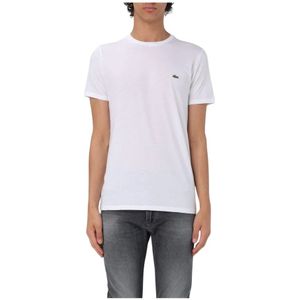 Lacoste, Heren, Tops, Wit, Maat: 2XL Katoen,