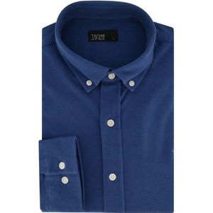 Butcher of Blue, Heren, Overhemden, Blauw, Maat: XL Katoen,