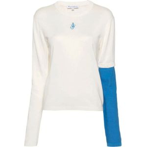 JW Anderson, Dames, Truien, Wit, Maat: M Katoen,