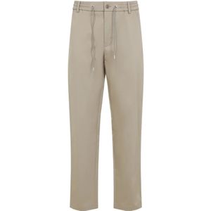 Moncler Beige Broek voor Mannen , Beige , Heren , Maat: M