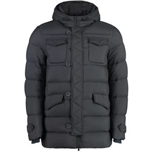 Herno, Heren, Jassen, Grijs, Maat: M Polyamide,