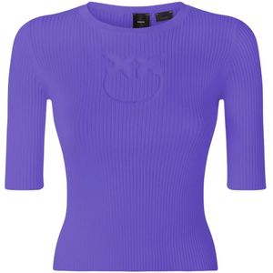 Pinko, Dames, Truien, Paars, Maat: L Wol,