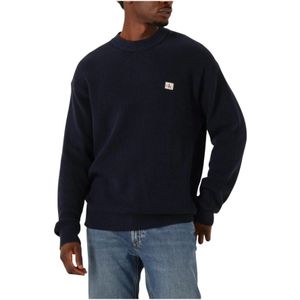Calvin Klein Jeans - Gebreide Pullover - Katoen - Los Model - Ronde Hals