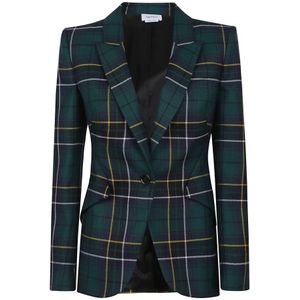 Alexander McQueen, Dames, Jassen, Veelkleurig, Maat: 2XS Wol,