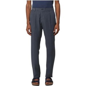 PT Torino, Heren, Broeken, Grijs, Maat: XL Linnen,