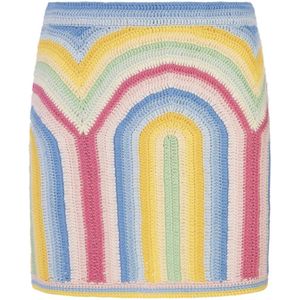 Casablanca Regenboog Gehaakte Mini Rok , Multicolor , Dames , Maat: S