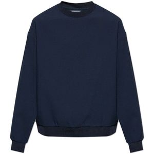 Emporio Armani, Heren, Sweatshirts & Hoodies, Blauw, Maat: XL