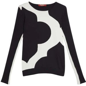 Max Mara, Dames, Truien, Blauw, Maat: S