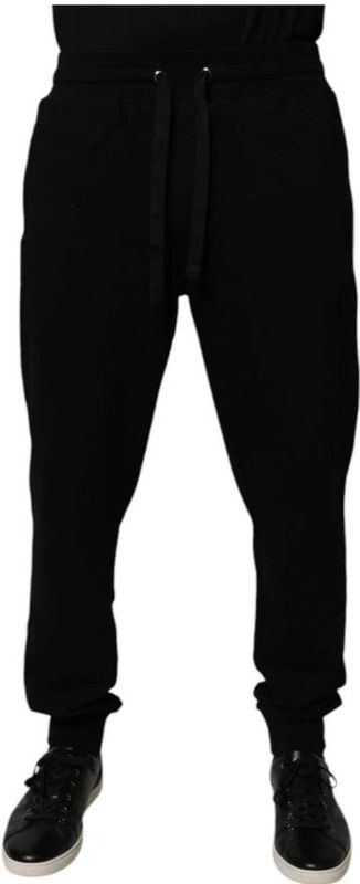 Dolce & Gabbana, Heren, Broeken, Zwart, Maat: XS Katoen,