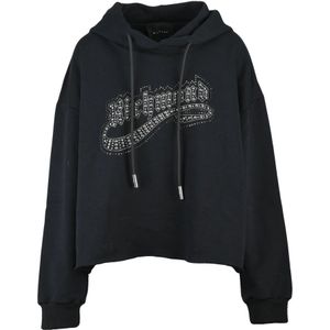 John Richmond, Dames, Sweatshirts & Hoodies, Zwart, Maat: XS Katoen,