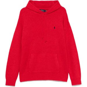 Ralph Lauren, Heren, Sweatshirts & Hoodies, Rood, Maat: M Katoen,