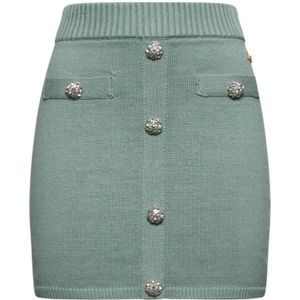 Silvian Heach, Dames, Rokken, Groen, Maat: S Katoen,