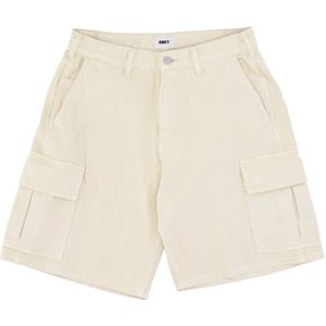 Obey, Heren, Korte broeken, Beige, Maat: W36 Denim,