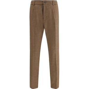 Cruna, Heren, Broeken, Bruin, Maat: XS Wol,