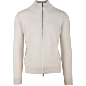 Luigi Borrelli Napoli, Heren, Truien, Wit, Maat: M Zijde,