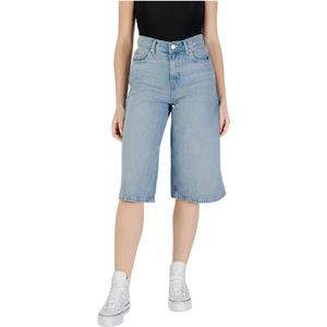 Only, Dames, Korte broeken, Blauw, Maat: L Denim,