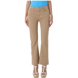 Pinko, Dames, Jeans, Beige, Maat: W30 Katoen,