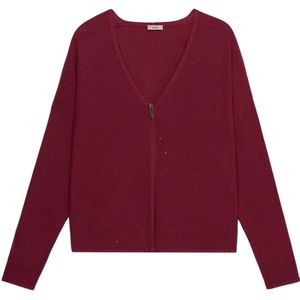 Oltre, Dames, Truien, Rood, Maat: S/M Leer,