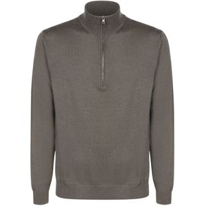 Zanone, Heren, Truien, Groen, Maat: 2XL Wol,