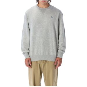 Polo Ralph Lauren, Heren, Sweatshirts & Hoodies, Grijs, Maat: S Katoen,