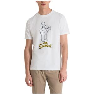 Antony Morato, Heren, Tops, Wit, Maat: M Katoen,