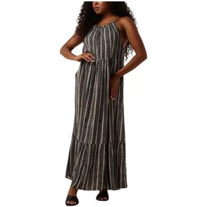 Co'Couture, Dames, Jurken, Grijs, Maat: S Linnen,