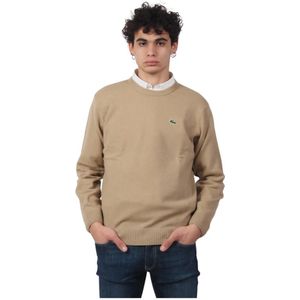 Lacoste, Heren, Truien, Beige, Maat: L Wol,