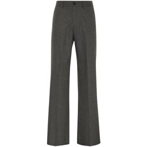 Philipp Plein, Heren, Broeken, Grijs, Maat: M Wol,