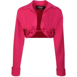 Jacquemus, Dames, Jassen, Roze, Maat: 2XS Katoen,