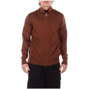 Alpha Studio, Heren, Truien, Bruin, Maat: M Wol,