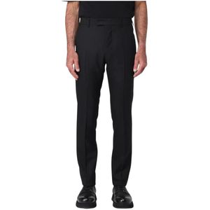 Ami Paris, Heren, Broeken, Zwart, Maat: XS Wol,