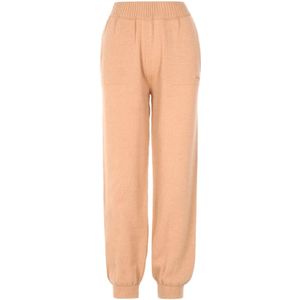 Msgm, Dames, Broeken, Beige, Maat: M Kasjmier,
