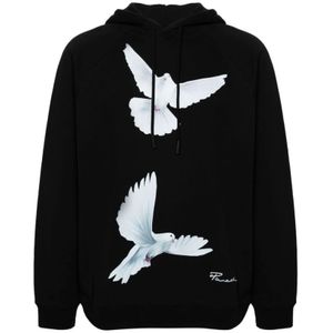 3.Paradis, Heren, Sweatshirts & Hoodies, Zwart, Maat: L Katoen,