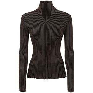 Bottega Veneta, Dames, Truien, Bruin, Maat: M Viscose,