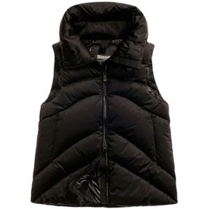 Blauer, Dames, Jassen, Zwart, Maat: S Satijn,