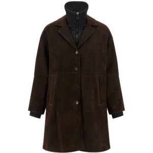 P.a.r.o.s.h., Dames, Mantels, Bruin, Maat: L Suède,
