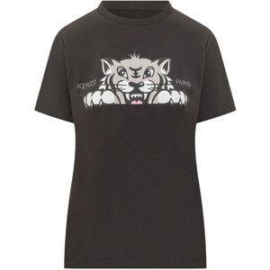 Kenzo, Dames, Tops, Zwart, Maat: XS Zijde,