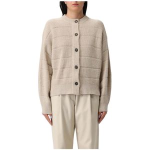 Brunello Cucinelli, Dames, Truien, Beige, Maat: L