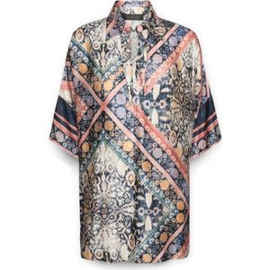 Elena Mirò, Dames, Blouses & Shirts, Veelkleurig, Maat: S Viscose,