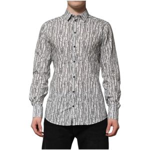 Dolce & Gabbana, Heren, Overhemden, Veelkleurig, Maat: L Katoen,